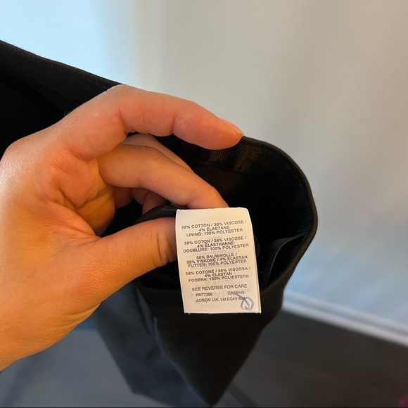 J.Crew pencil skirt | Pockets, front slit | Black, 2 - Picture 7 of 9